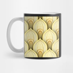 Seamless Pattern with Gold Ethnic Motifs Mug